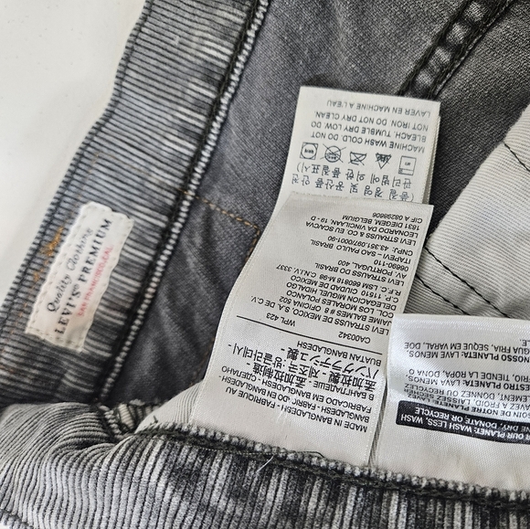 📌 Levi’s Premium Men’s Corduroy Pants – Gray W33 L32 (Measures 34x28.5) - Picture 2 of 9